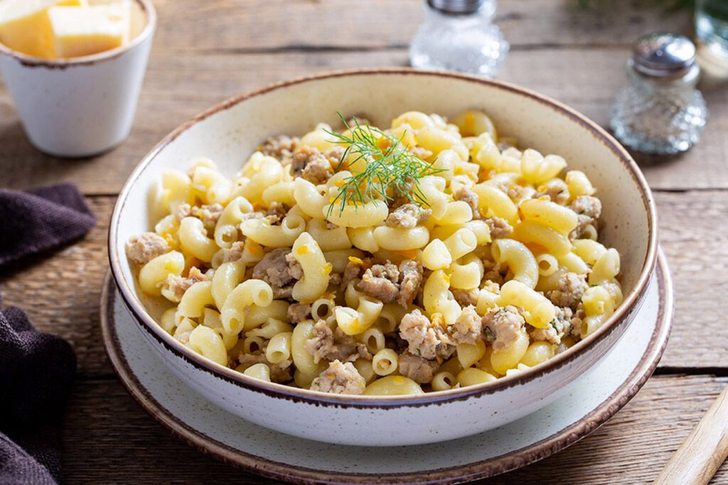 Макароны по Богатырски